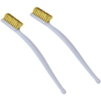 2PCS Mini Cepillos Metálicos-Cepillo de Alambre-Limpieza Cepillos-Juego de Cepillos de Alambre Mango Curvo Cepillo de…